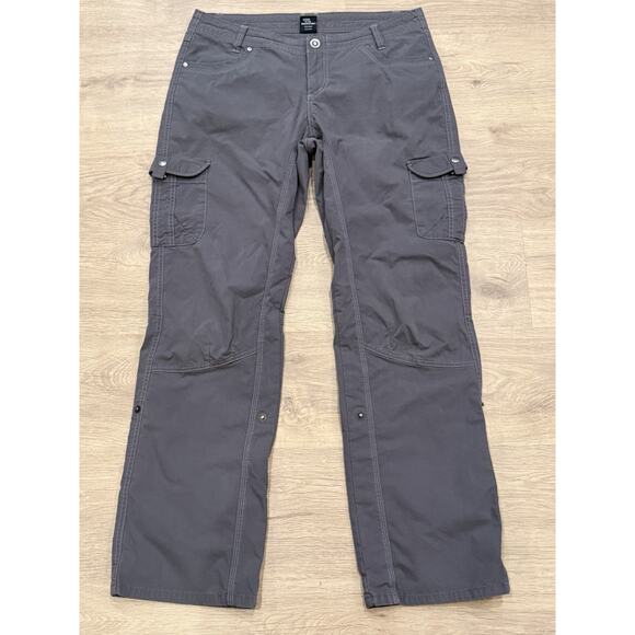 Kuhl Splash Roll Up Cargo Pants Mid Rise Outdoor Gray 6065 Womens 12 Regular - Picture 1 of 8